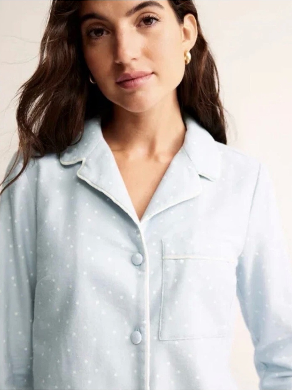 NEW Boden Brushed Cotton Pajama Top Size 10
